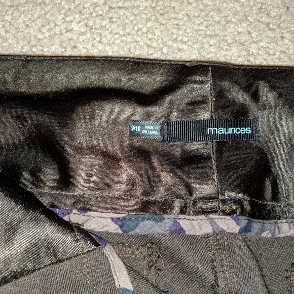 Maurices brown wide leg dress pants - size 9 / 10 - Picture 2 of 6